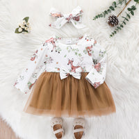 Load image into Gallery viewer, Baby Girls Rainbow Butterfly Animals Print Dresses Wholesale 220831245

