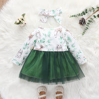 Load image into Gallery viewer, Baby Girls Rainbow Butterfly Animals Print Dresses Wholesale 220831245
