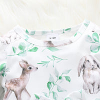 Load image into Gallery viewer, Baby Girls Rainbow Butterfly Animals Print Dresses Wholesale 220831245
