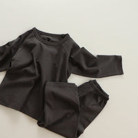 Load image into Gallery viewer, 2 Pieces Set Baby Kid Unisex Solid Color Tops And Pants Wholesale 220831255
