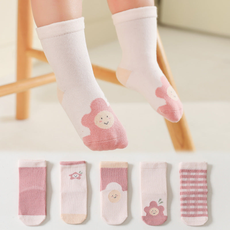 Baby Kid Unisex Flower Fruit Accessories Socks Wholesale 220831279