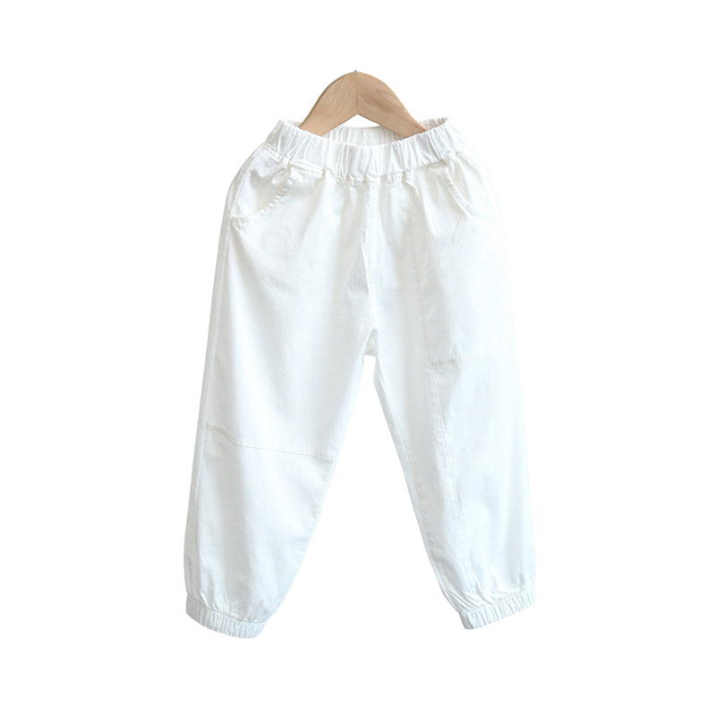 Baby Kid Unisex Solid Color Pants Wholesale 220831327