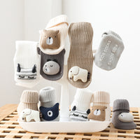Load image into Gallery viewer, Unisex Animals Cartoon Muslin&amp;Ribbed Accessories Socks Wholesale 22083140
