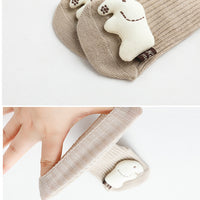 Load image into Gallery viewer, Unisex Animals Cartoon Muslin&amp;Ribbed Accessories Socks Wholesale 22083140
