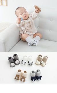 Load image into Gallery viewer, Unisex Animals Cartoon Muslin&amp;Ribbed Accessories Socks Wholesale 22083140
