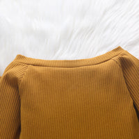 Load image into Gallery viewer, 2 Pieces Set Baby Girls Solid Color Bow Print Tops And Flower Pants Wholesale 220831407
