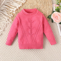 Load image into Gallery viewer, Baby Kid Girls Solid Color Crochet Sweaters Knitwear Wholesale 220831410
