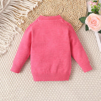 Load image into Gallery viewer, Baby Kid Girls Solid Color Crochet Sweaters Knitwear Wholesale 220831410
