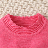 Load image into Gallery viewer, Baby Kid Girls Solid Color Crochet Sweaters Knitwear Wholesale 220831410

