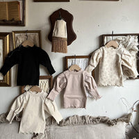 Load image into Gallery viewer, Baby Girls Solid Color Flower Print Tops Wholesale 220831429
