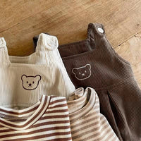 Load image into Gallery viewer, 2 Pieces Set Baby Unisex Striped Tops And Animals Rompers Wholesale 220831440
