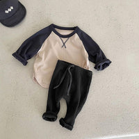 Load image into Gallery viewer, Baby Unisex Solid Color Muslin&amp;Ribbed Pants Wholesale 220831458
