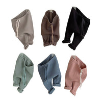 Load image into Gallery viewer, Baby Unisex Solid Color Muslin&amp;Ribbed Pants Wholesale 220831458
