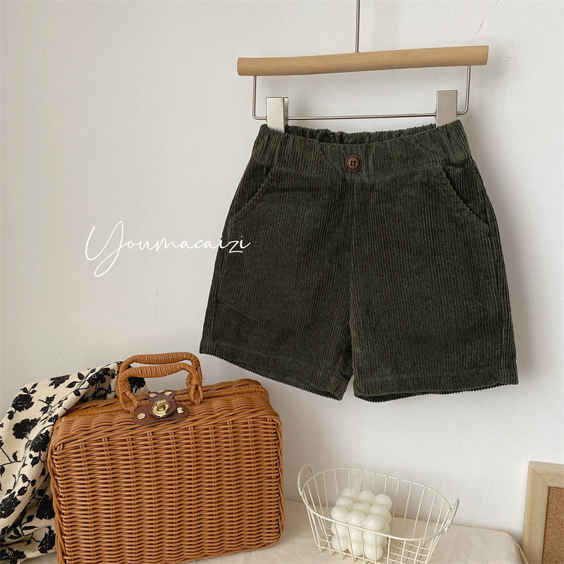 Baby Kid Unisex Solid Color Shorts Wholesale 220831464