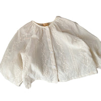 Load image into Gallery viewer, Baby Kid Girls Solid Color Flower Embroidered Tops Wholesale 220831465
