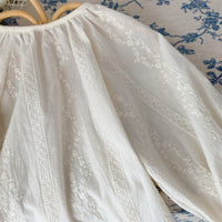 Load image into Gallery viewer, Baby Kid Girls Solid Color Flower Embroidered Tops Wholesale 220831465
