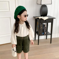 Load image into Gallery viewer, Baby Kid Girls Solid Color Flower Embroidered Tops Wholesale 220831465
