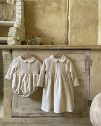 Load image into Gallery viewer, Baby Girls Solid Color Rompers And Dresses Wholesale 220831489
