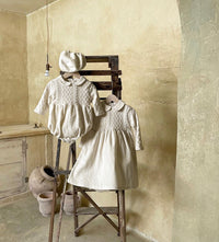 Load image into Gallery viewer, Baby Girls Solid Color Rompers And Dresses Wholesale 220831489
