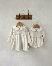 Load image into Gallery viewer, Baby Girls Solid Color Rompers And Dresses Wholesale 220831489
