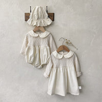Load image into Gallery viewer, Baby Girls Solid Color Rompers And Dresses Wholesale 220831489
