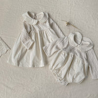 Load image into Gallery viewer, Baby Girls Solid Color Rompers And Dresses Wholesale 220831489
