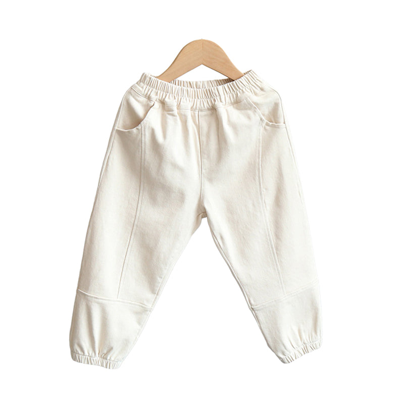 Kid Unisex Solid Color Pants Wholesale 220831497