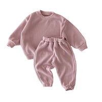 Load image into Gallery viewer, 2 Pieces Set Baby Unisex Solid Color Tops And Pants Wholesale 220831508
