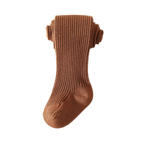 Load image into Gallery viewer, Baby Kid Girls Solid Color Muslin&amp;Ribbed Accessories Socks Wholesale 220831537
