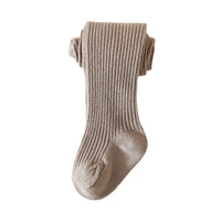 Load image into Gallery viewer, Baby Kid Girls Solid Color Muslin&amp;Ribbed Accessories Socks Wholesale 220831537
