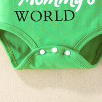 Load image into Gallery viewer, 4 Pieces Set Baby Girls Letters Print Rompers And Flower Pants And Hats And Bow Headwear Wholesale 220831540
