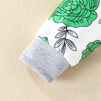 Load image into Gallery viewer, 4 Pieces Set Baby Girls Letters Print Rompers And Flower Pants And Hats And Bow Headwear Wholesale 220831540
