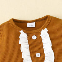 Load image into Gallery viewer, 3 Pieces Set Baby Girls Print Rompers And Flower Bow Shorts And Hats Wholesale 220831541
