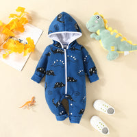 Load image into Gallery viewer, Baby Boys Animals Print Jumpsuits Wholesale 220831570
