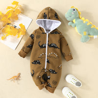 Load image into Gallery viewer, Baby Boys Animals Print Jumpsuits Wholesale 220831570

