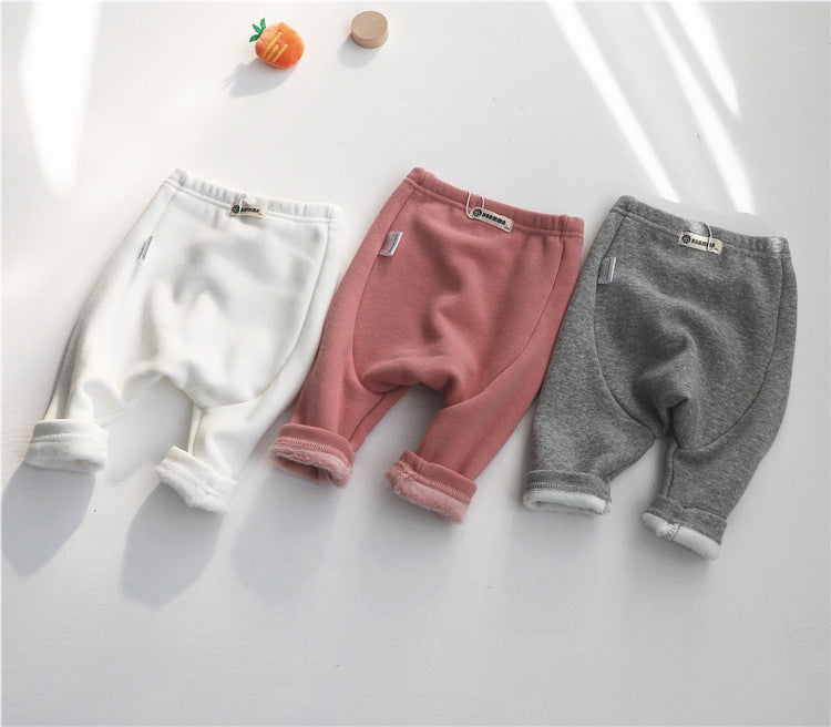 Baby Girls Solid Color Pants Wholesale 22083173