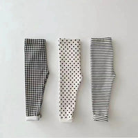 Load image into Gallery viewer, Baby Kid Unisex Striped Polka dots Checked Pants Leggings Wholesale 220902107
