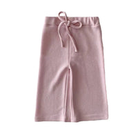 Load image into Gallery viewer, Baby Kid Girls Striped Letters Cartoon Expression Print Tops And Solid Color Ribbon Pants Wholesale 220902116
