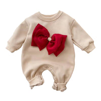 Load image into Gallery viewer, Baby Girls Bow Jumpsuits Wholesale 220902118
