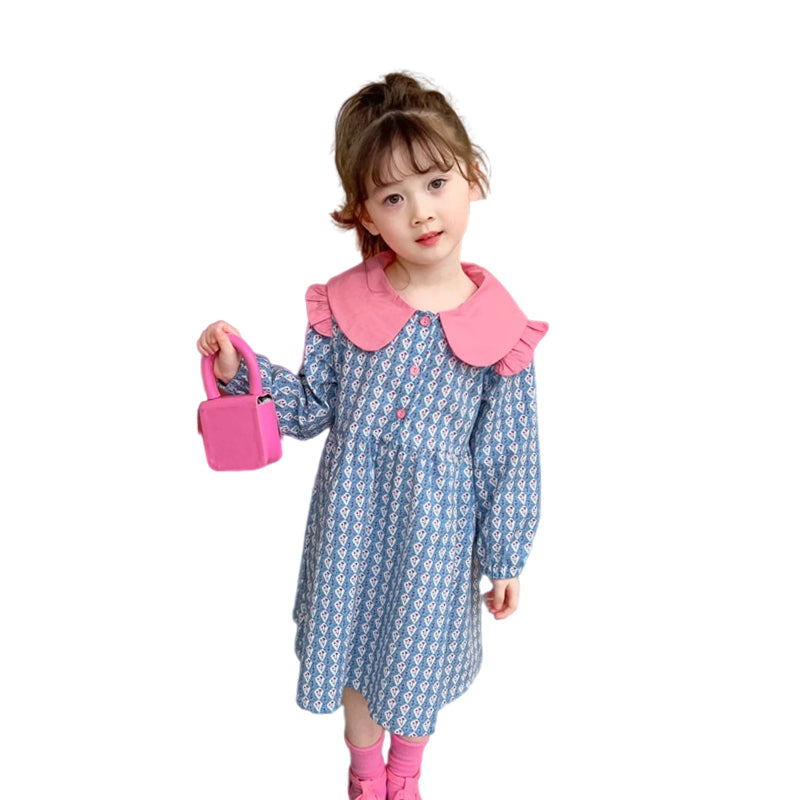 Baby Kid Girls Fruit Print Dresses Wholesale 220902120