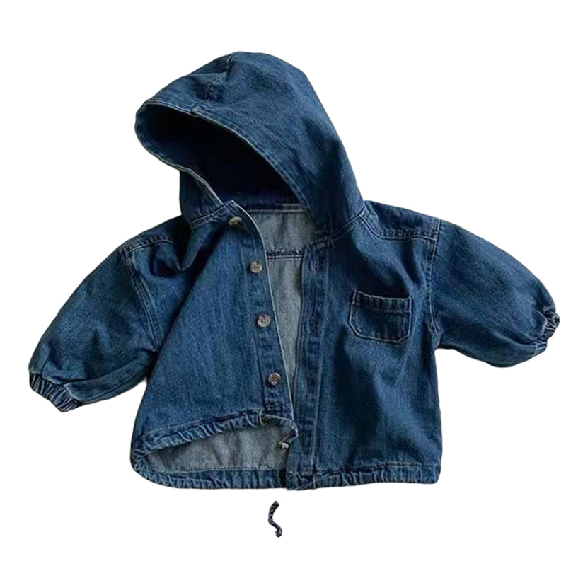 Baby Kid Unisex Solid Color Jackets Outwears Wholesale 220902122