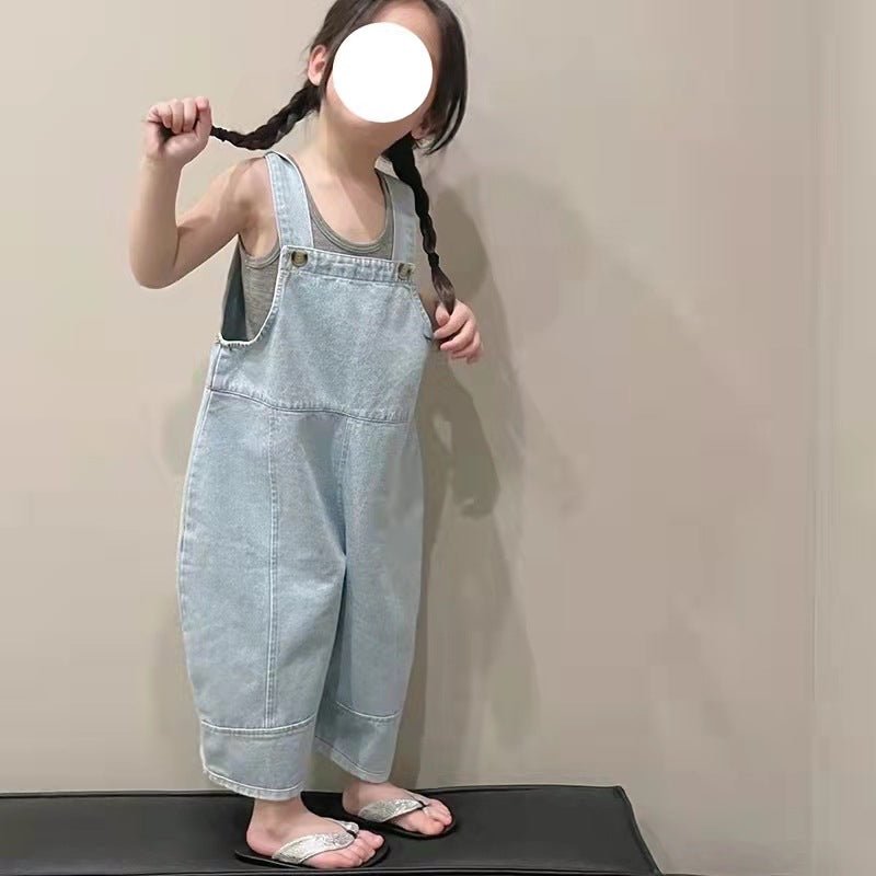 Baby Kid Unisex Solid Color Tank Tops Jumpsuits Wholesale 220902139