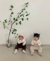 Load image into Gallery viewer, Baby Unisex Solid Color Polka dots Print Pants Wholesale 22090215
