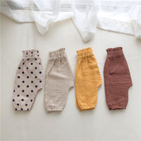 Load image into Gallery viewer, Baby Unisex Solid Color Polka dots Print Pants Wholesale 22090215
