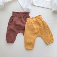 Load image into Gallery viewer, Baby Unisex Solid Color Polka dots Print Pants Wholesale 22090215
