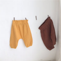 Load image into Gallery viewer, Baby Unisex Solid Color Polka dots Print Pants Wholesale 22090215
