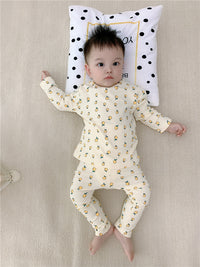 Load image into Gallery viewer, 2 Pieces Set Baby Kid Unisex Fruit Print Tops And Pants Wholesale 22090216
