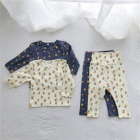 Load image into Gallery viewer, 2 Pieces Set Baby Kid Unisex Fruit Print Tops And Pants Wholesale 22090216
