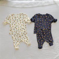 Load image into Gallery viewer, 2 Pieces Set Baby Kid Unisex Fruit Print Tops And Pants Wholesale 22090216
