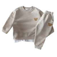 Load image into Gallery viewer, 2 Pieces Set Baby Kid Unisex Cartoon Embroidered Tops And Pants Wholesale 220902174
